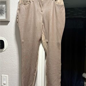 Chico's Elegant Taupe Trousers